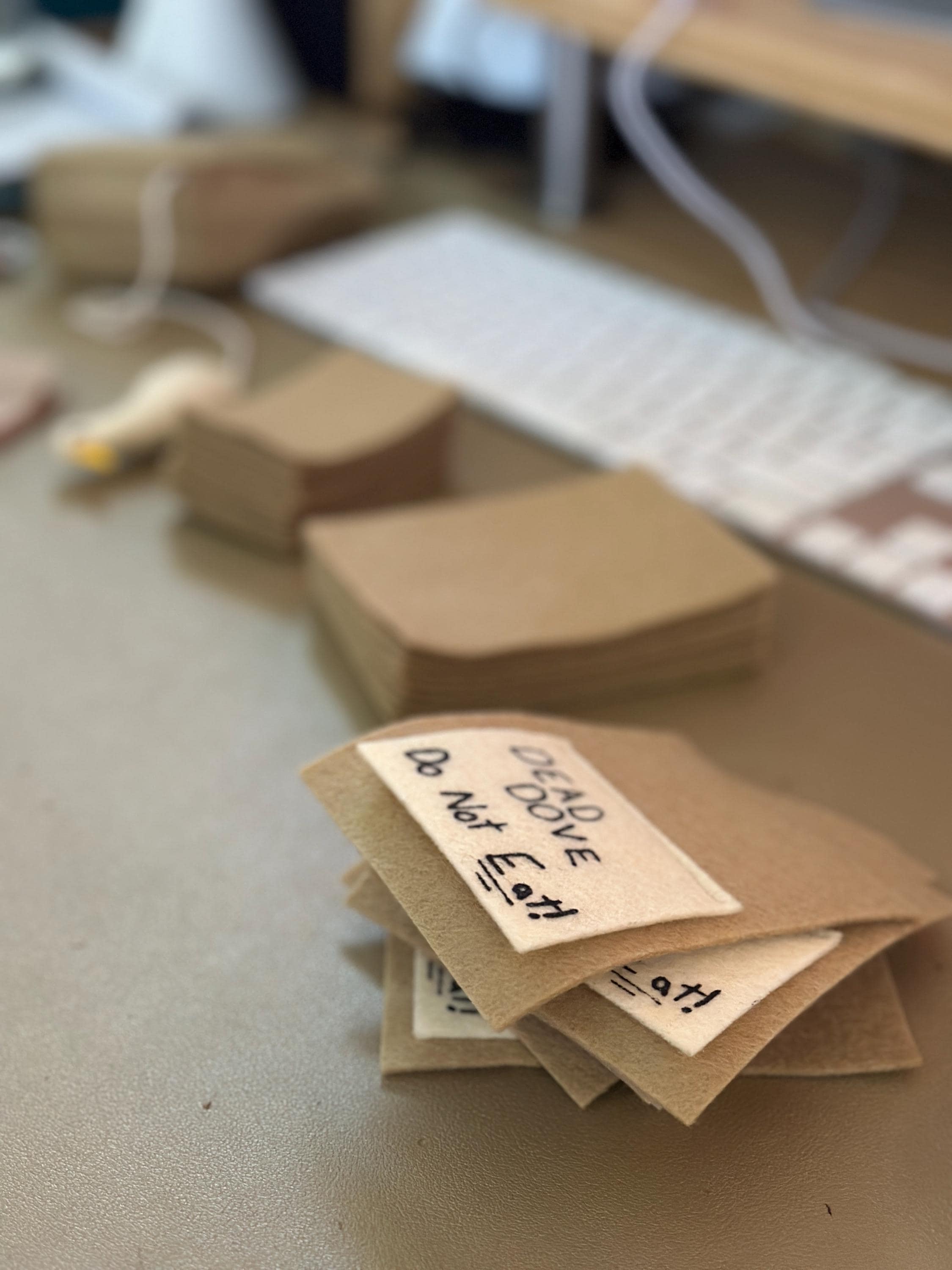 Dead Dove DO NOT EAT | Arrested Development Inspired Felt Plush | Unique Cat Toy | Novelty Christmas Ornament