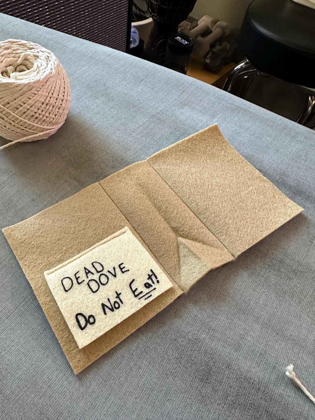 Dead Dove DO NOT EAT | Arrested Development Inspired Felt Plush | Unique Cat Toy | Novelty Christmas Ornament