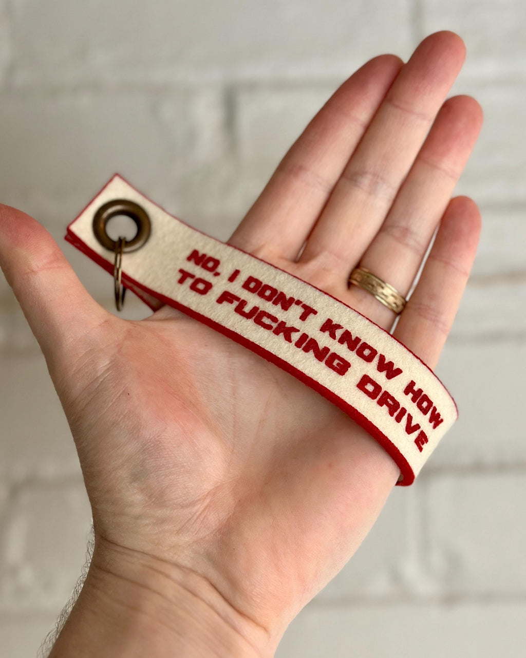 No, I Don’t Know How to F**king Drive - ITYSL Keychain