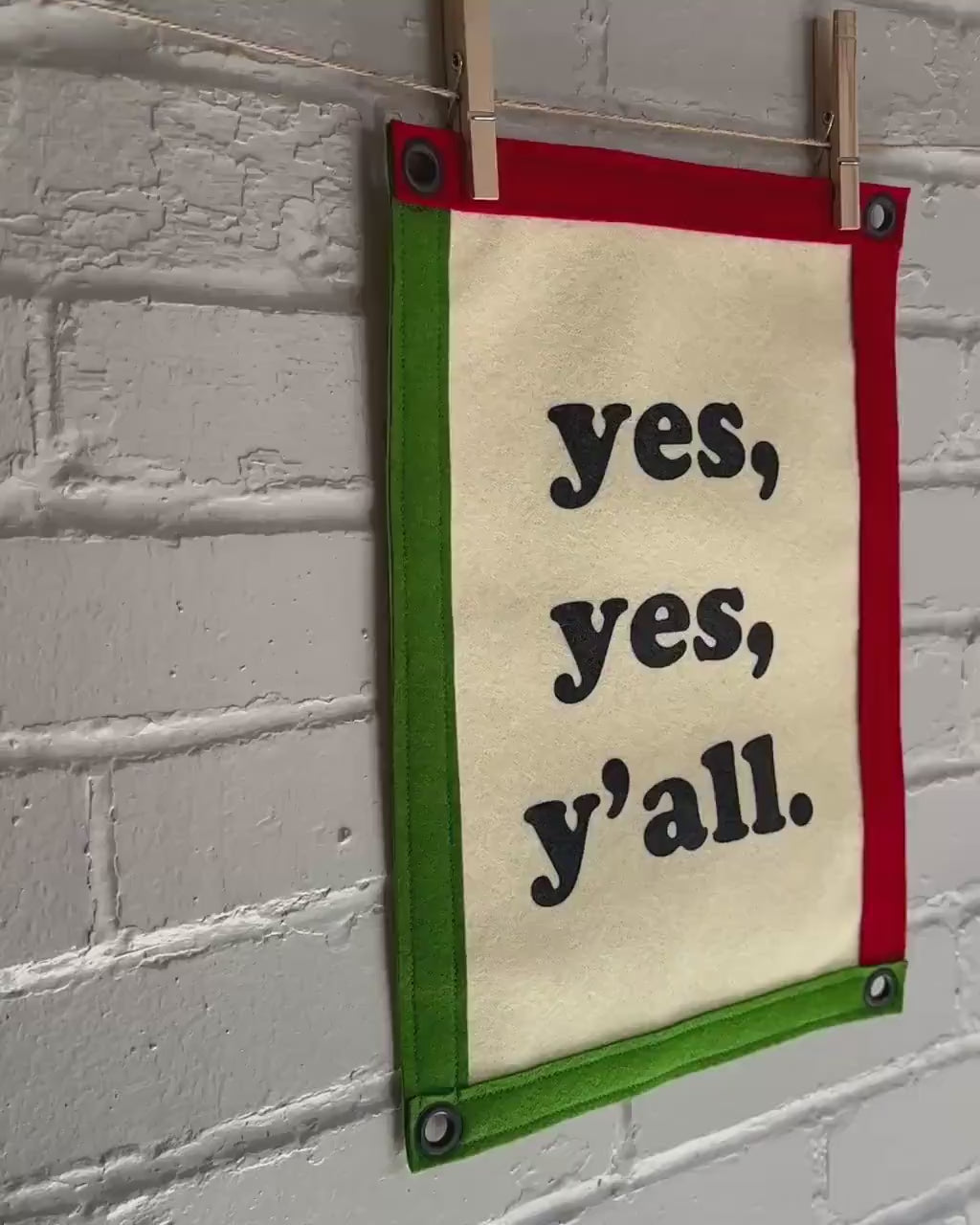Yes Yes Y’all | Felt Wall Banner | Hip Hop Art | A Tribe Called Quest Inspired Decor